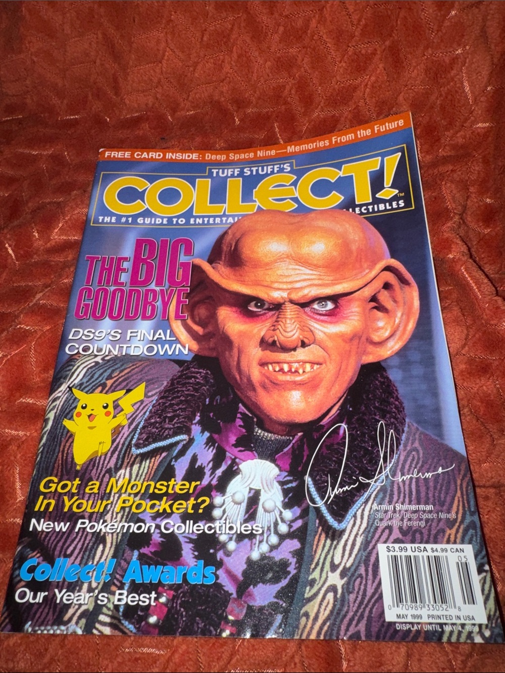 Vintage Tuff Stuff Collect Magazine May 1999 - Star Trek DS9 Quark Pokémon - NM